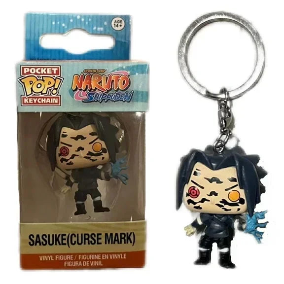 Funko POP NARUTOs Pain Kurama Sasuke Kakashi Minato Namikaze Itachi with Crows Sasuke Uchiha Pocket Keychain Model Toys Gifts