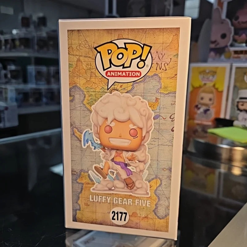 Funko Pop! Original One Piece Monkey D. Luffy Gear 5 #2177 Vinyl Figure Anime Collectible Model Toy Birthday Gift for Fans
