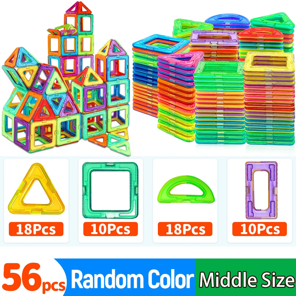 Magnetische Bausteine DIY Magnete Spielzeug mittlere Größe MINT-Spielzeug Konstruktionsspielzeug Lernspielzeug Magnetspielzeug
