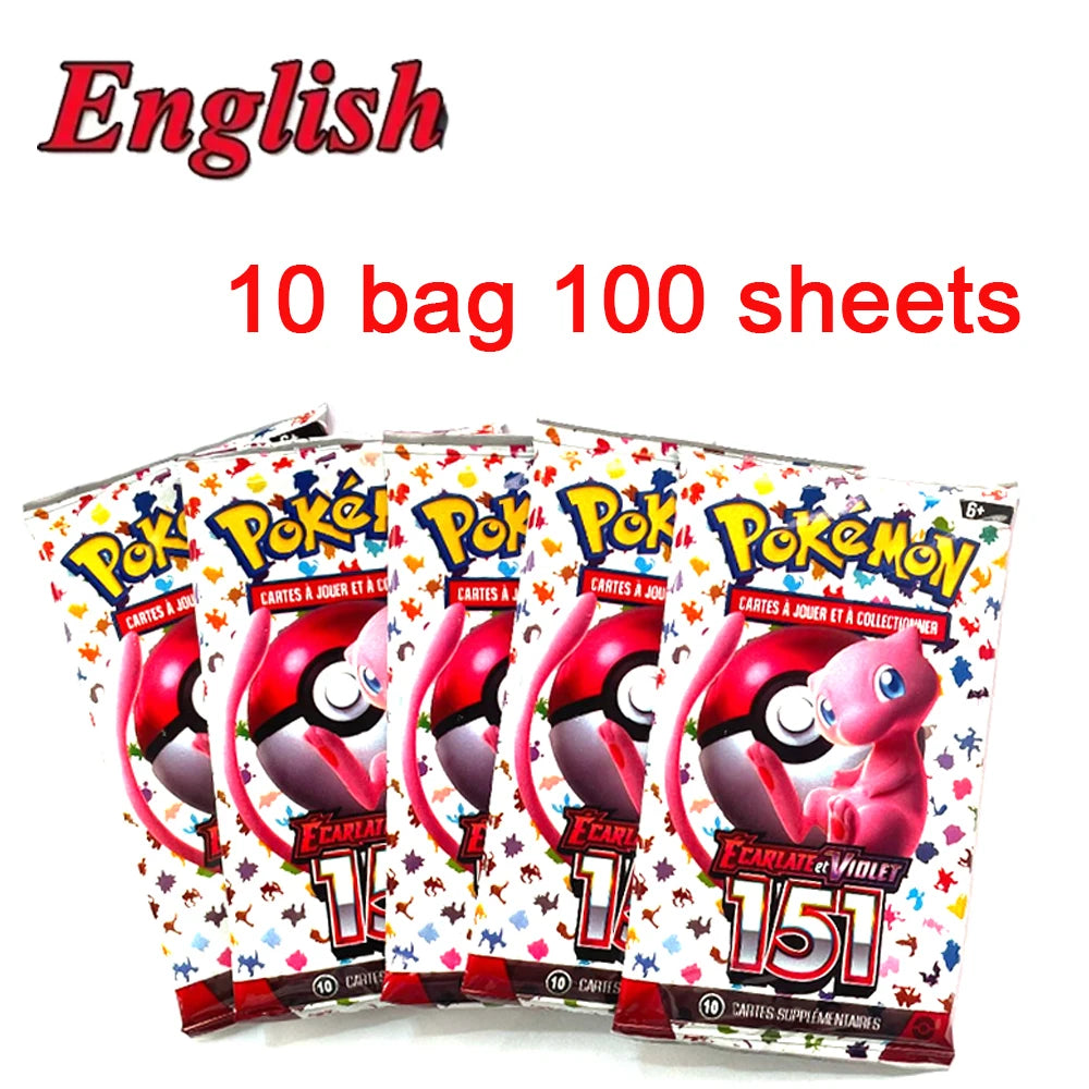 MEGA EVOLUTION 42pcs Pokemon Cards Battle Toys Lost Origin Pokemons Box with Pikachu Anime Bank Pokemon Game Cards  for Childre
