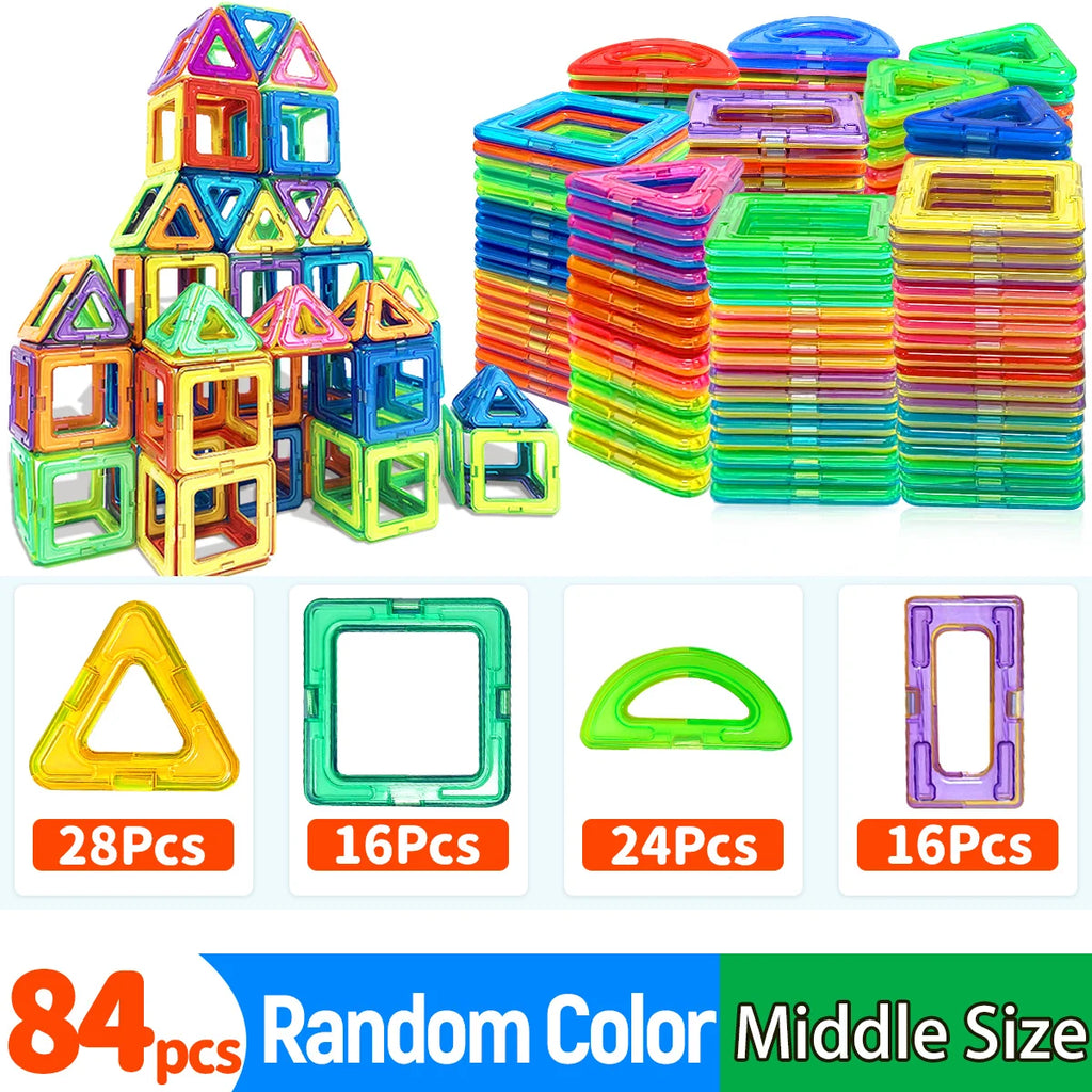 Magnetische Bausteine DIY Magnete Spielzeug mittlere Größe MINT-Spielzeug Konstruktionsspielzeug Lernspielzeug Magnetspielzeug
