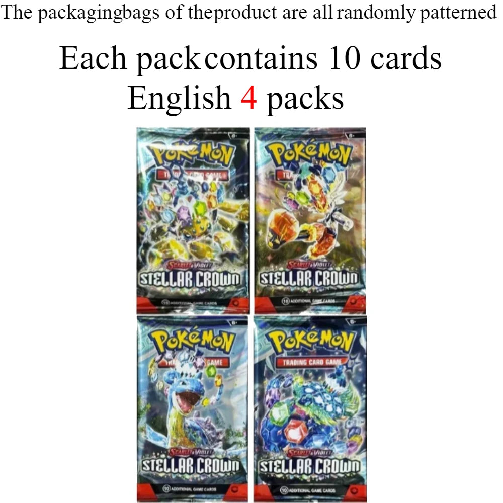 40/360Pcs Box Pokemon Karte Karmesin & Purpur Prismatic Evolutions Englisches Booster Battle Karten Sammelkarten Spielkarte
