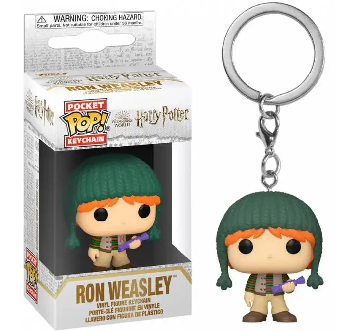 Funko Pop Harri Hermione Granger Rubeus Hagrid Ron Weasley Potter Keychain Toy Vinyl Figures Pocket Pop Keychain Collection Toys