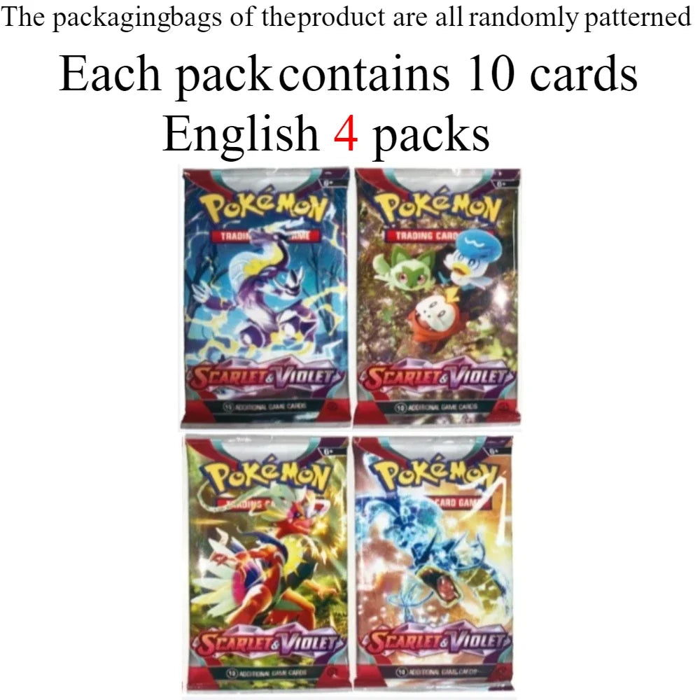 40/360Pcs Box Pokemon Karte Karmesin & Purpur Prismatic Evolutions Englisches Booster Battle Karten Sammelkarten Spielkarte