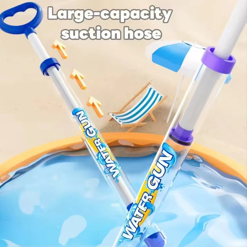 Firework Water Gun for Pool Beach Backyard Party Pull Out Water Blaster Soaker Summer Outdoor Water Fight Toy for Kids & Adults