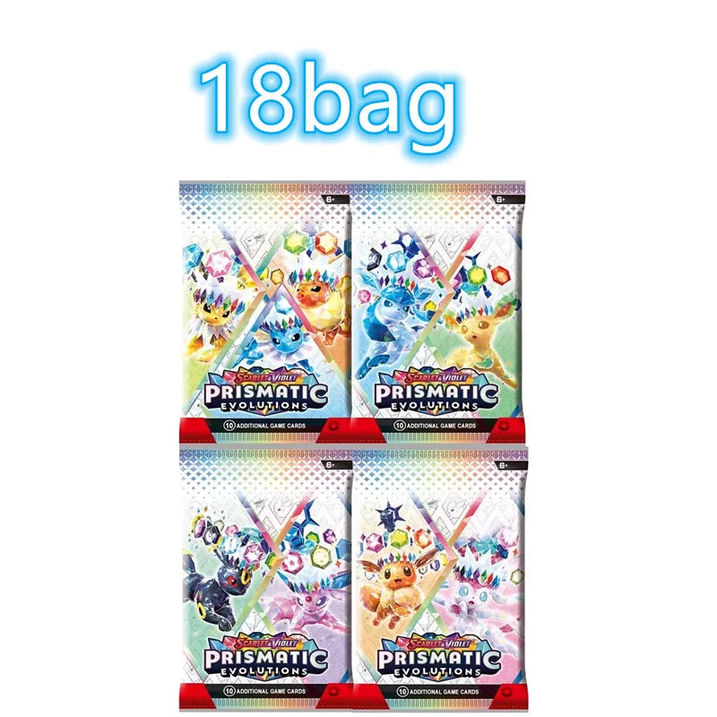 360 Stück Pokémon Destined Rivals Prismatic Evolutions Karten Stellar Crown 151 Ultra Prism englische Booster-Kampf-Geschenke