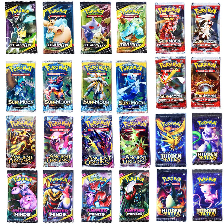 Neuheit 324 Stück Pokémon-Karten Sonne & Mond XY Evolution Pokémon Booster Box Sammelkarten-Spielzeug für Kinder