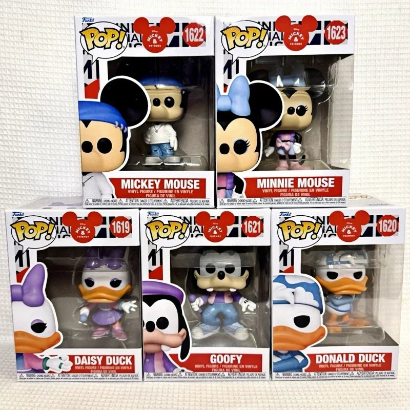 Funko POP Disney Mickey Mouse Clubhouse Characters Mickey Minnie Donald Duck Goofy Daisy Duck Decorative Collectible Toy Gift