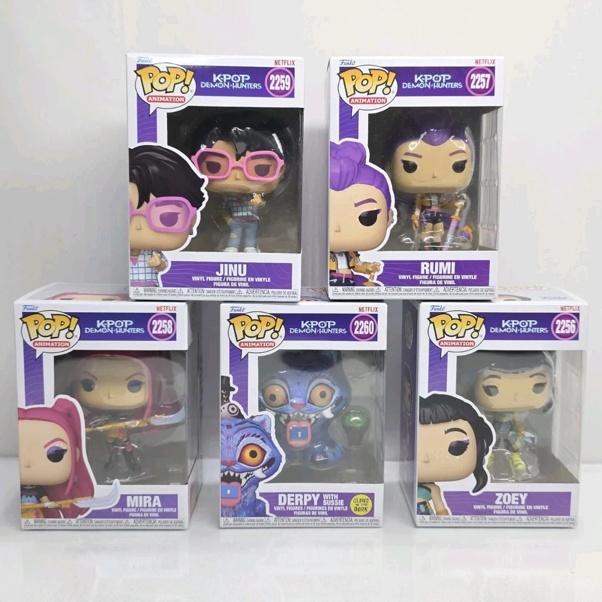KPop Demon Hunters Series Figure Jinu Zoey Rumi Mira Official Authentic Limited Edition Figures Funko Pop! KPop Fans Toy Gift