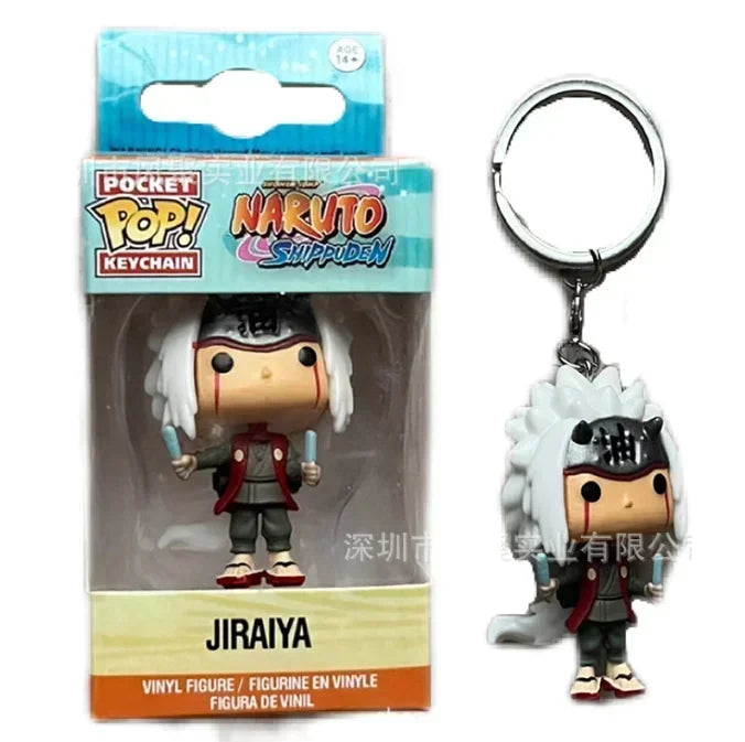 Funko POP NARUTOs Pain Kurama Sasuke Kakashi Minato Namikaze Itachi with Crows Sasuke Uchiha Pocket Keychain Model Toys Gifts