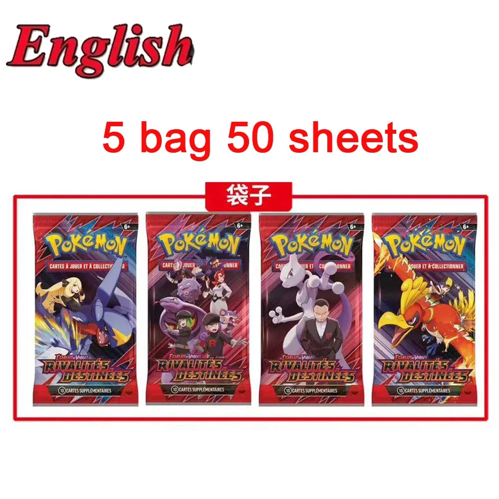 MEGA ENTWICKLUNG 42tlg. Pokémon Karten Kampfspielzeug Verlorene Herkunft Pokemons Box mit Pikachu Anime Bank Pokémon Sammelkarten für Kinder