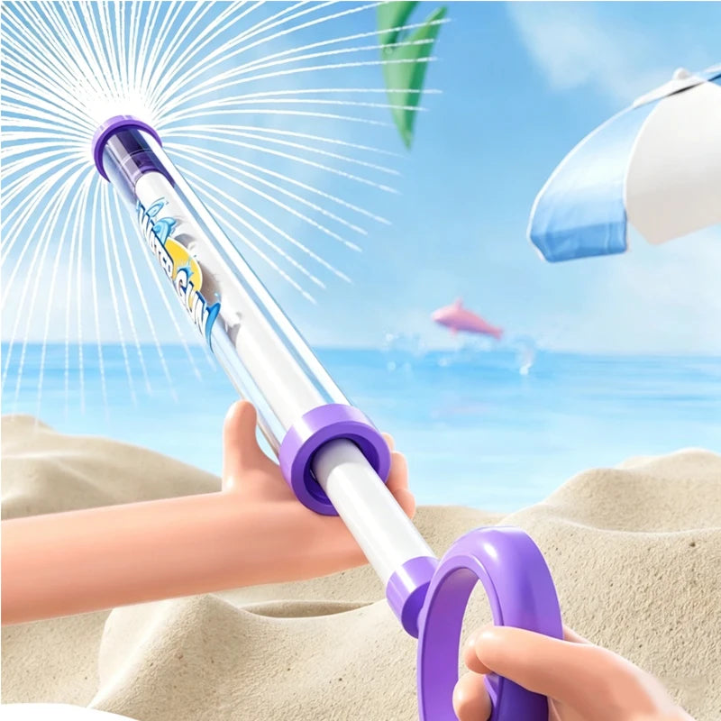 Firework Water Gun for Pool Beach Backyard Party Pull Out Water Blaster Soaker Summer Outdoor Water Fight Toy for Kids & Adults