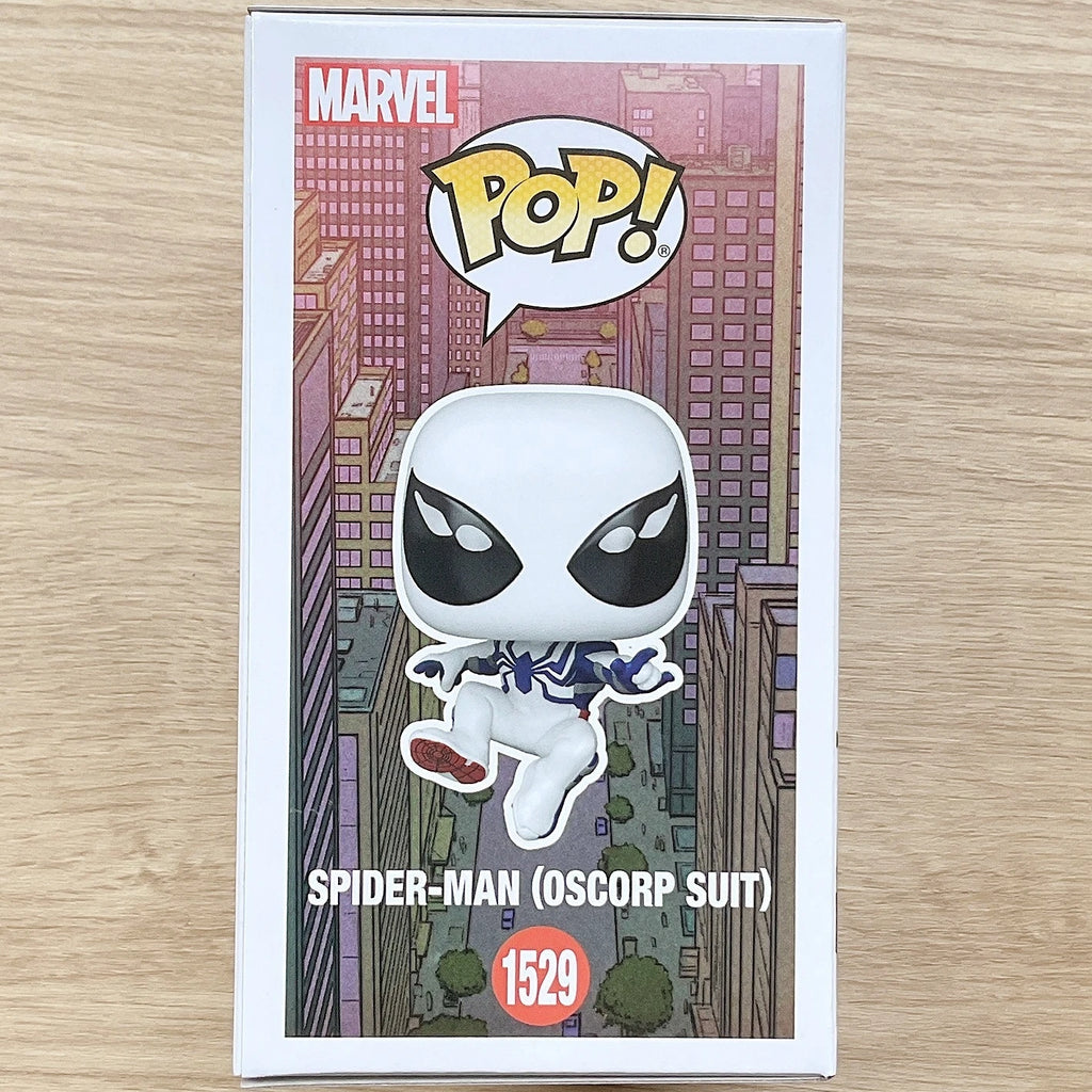 Funko Pop! Spider Man Oscorp Suit Vinyl Figure #1529 Official Licensed Limited Edition Statue Anime Marvel Gift for Fans