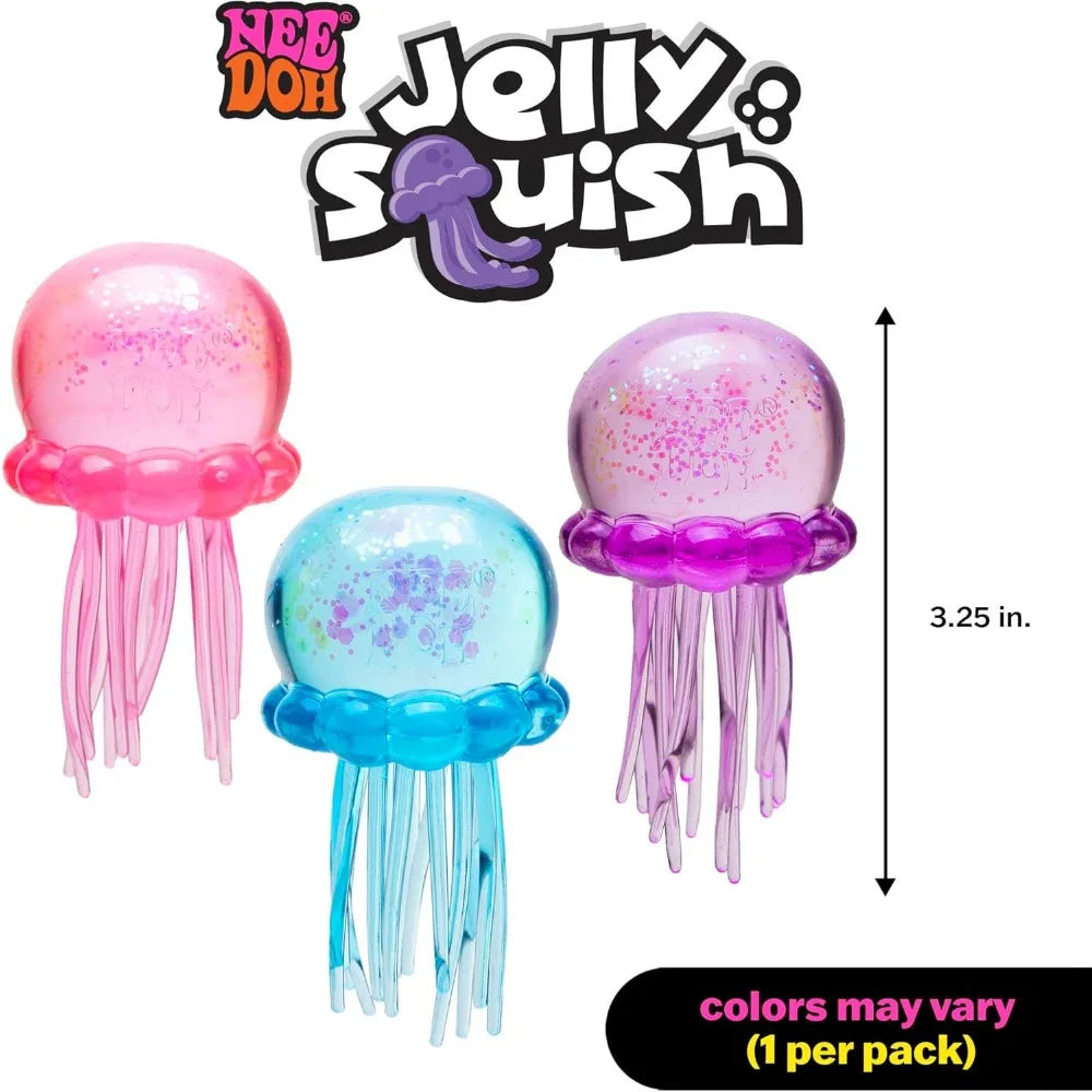 Needoh Jellyfish Beach Water Play Outdoor Squeeze Toy blind box Simulated Jellyfish Stress Balls Relief Fidget Toy gift