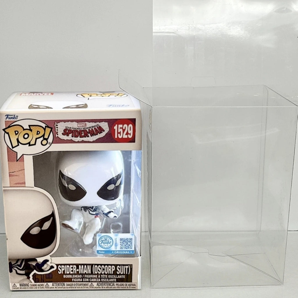 Funko Pop! Spider Man Oscorp Suit Vinyl Figure #1529 Official Licensed Limited Edition Statue Anime Marvel Gift for Fans