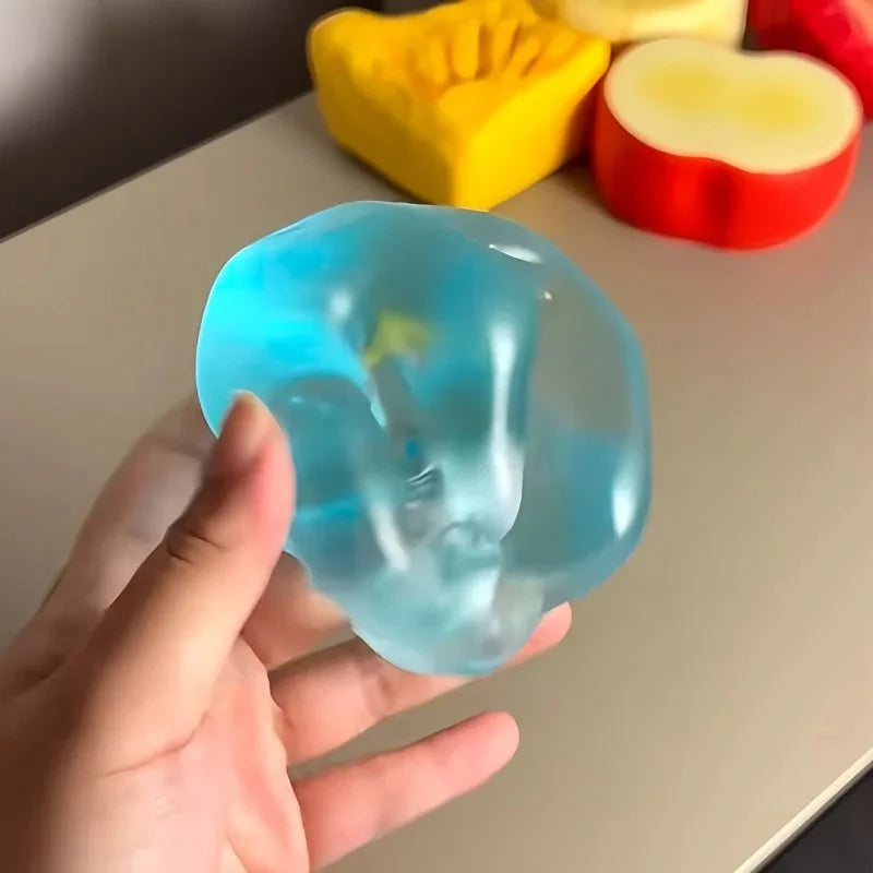 Blaue Malzzucker Squishy Spielzeuge Anti Stress Sensorik Fidgets Spielzeug Weiche simulierte transparente blaue Malzzucker Slow-Rebound Dekompression Spielzeug