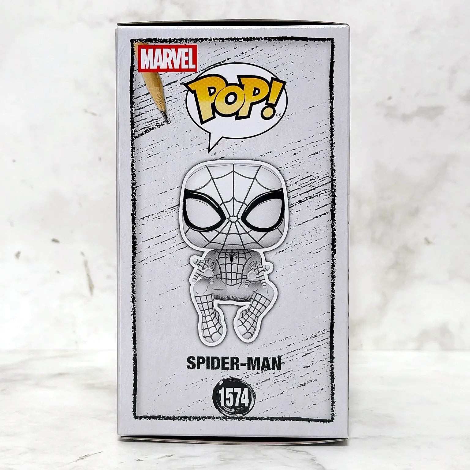 Spider-Man (Sketched Deco) Figure Funko Pop #1574 Official Authentic Limited Collectible Edition Figures Marvel Fans Toy Gift