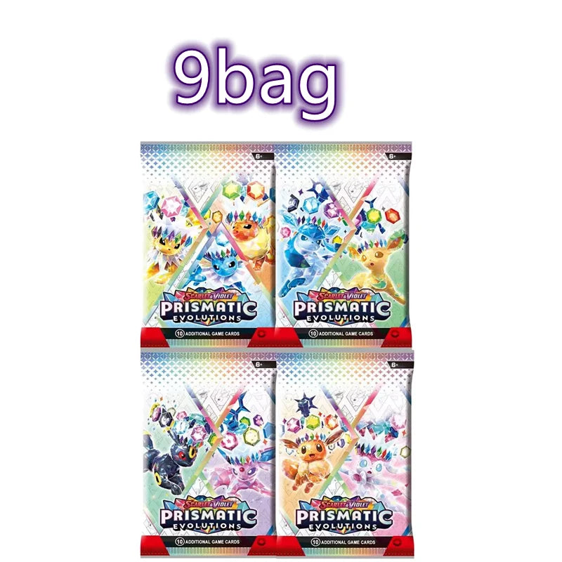 360 Stück Pokémon Destined Rivals Prismatic Evolutions Karten Stellar Crown 151 Ultra Prism englische Booster-Kampf-Geschenke