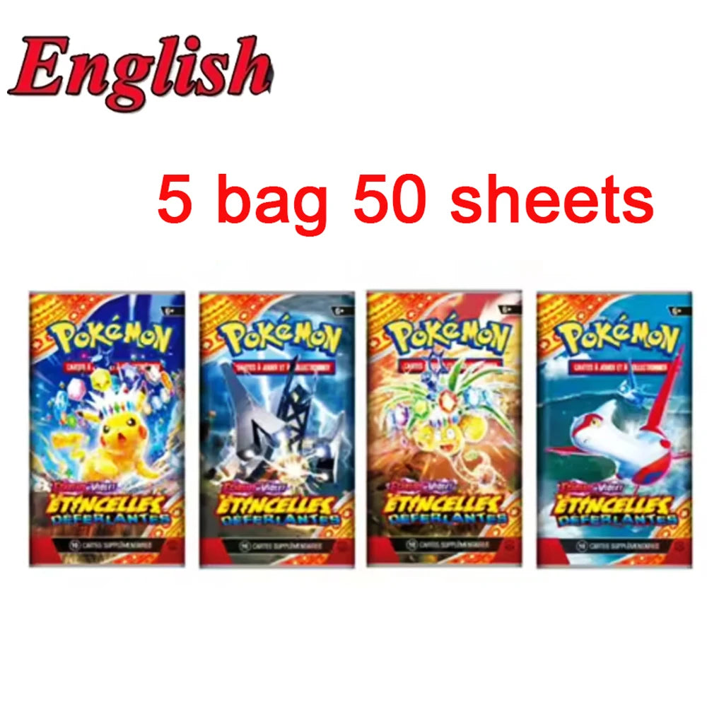 MEGA ENTWICKLUNG 42tlg. Pokémon Karten Kampfspielzeug Verlorene Herkunft Pokemons Box mit Pikachu Anime Bank Pokémon Sammelkarten für Kinder