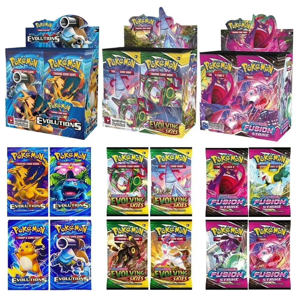 40/360Pcs Box Pokemon Karte Karmesin & Purpur Prismatic Evolutions Englisches Booster Battle Karten Sammelkarten Spielkarte