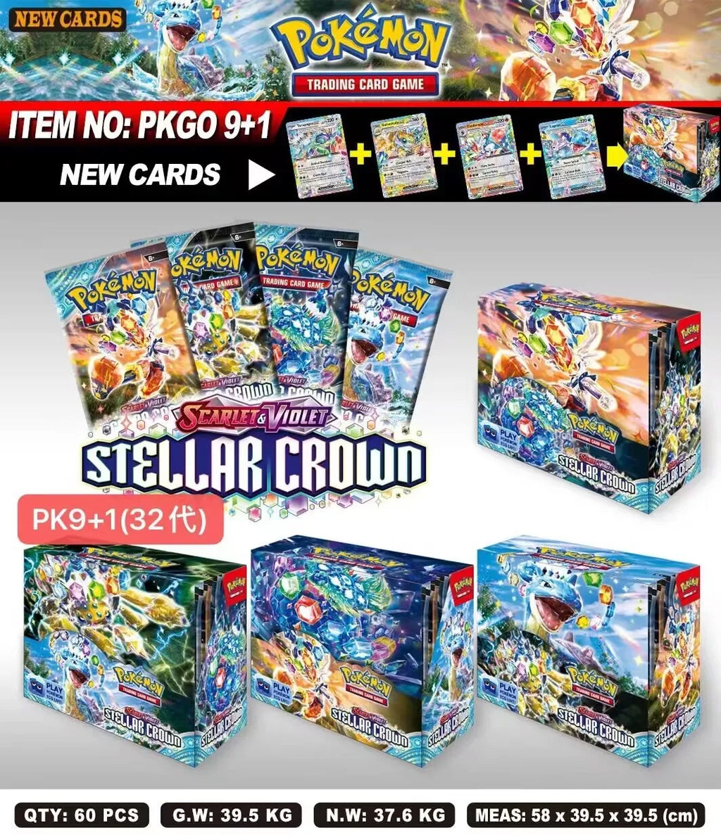 360 Stück Pokémon Destined Rivals Prismatic Evolutions Karten Stellar Crown 151 Ultra Prism englische Booster-Kampf-Geschenke