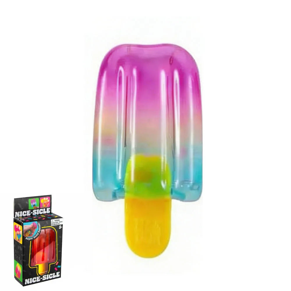 random color NeeDoh Nice-Sicle Popsicle Sensory Squeeze Super Solid Squish Stress Relief for Adults Summer Easter Gift