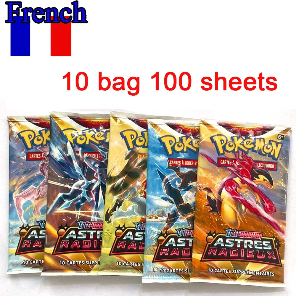 MEGA EVOLUTION 42pcs Pokemon Cards Battle Toys Lost Origin Pokemons Box with Pikachu Anime Bank Pokemon Game Cards  for Childre
