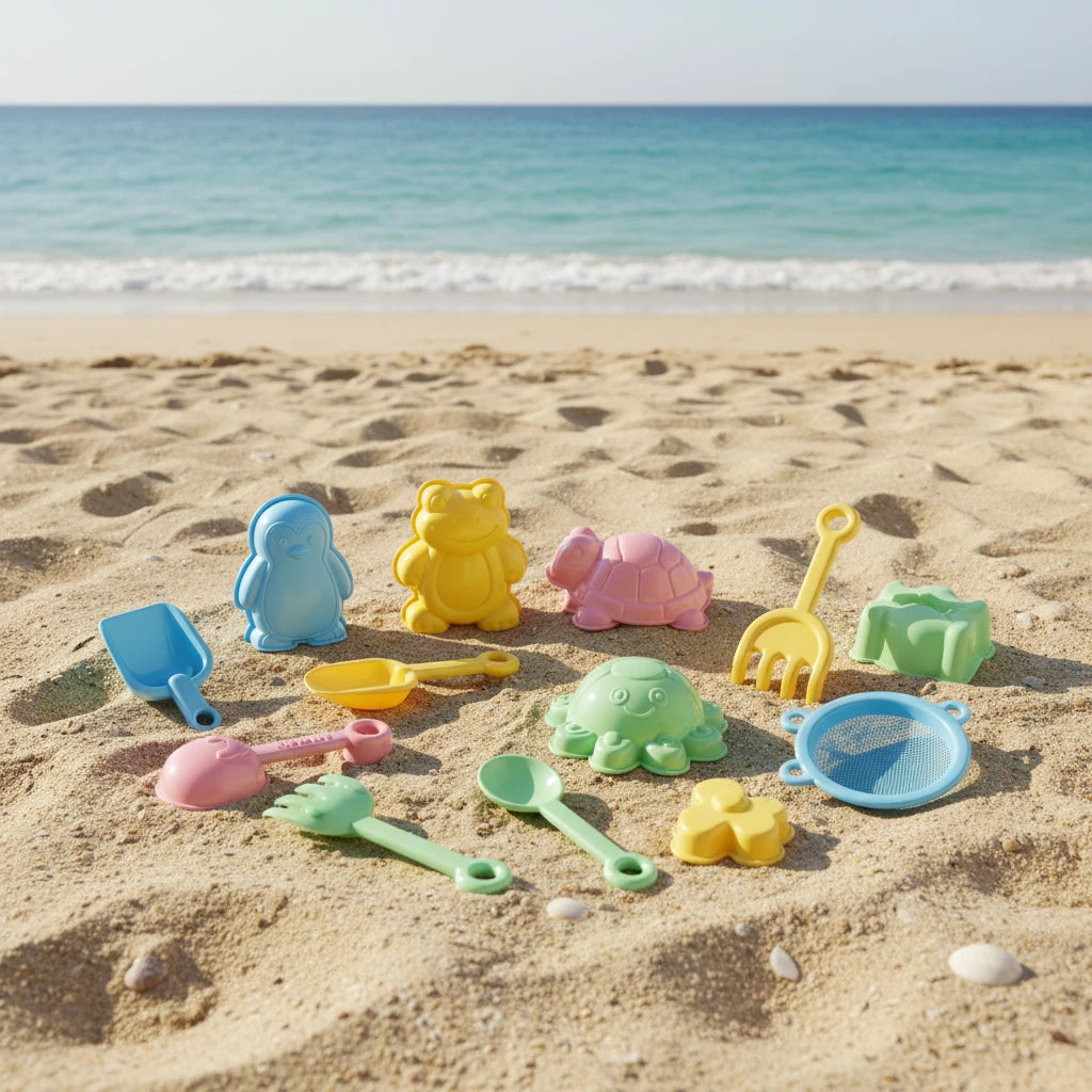 11/5/1 PCS Beach Sand Play Water Set Folding Bucket Summer Toys for Children Kids Outdoor Game Sandbox Accessories Color Random