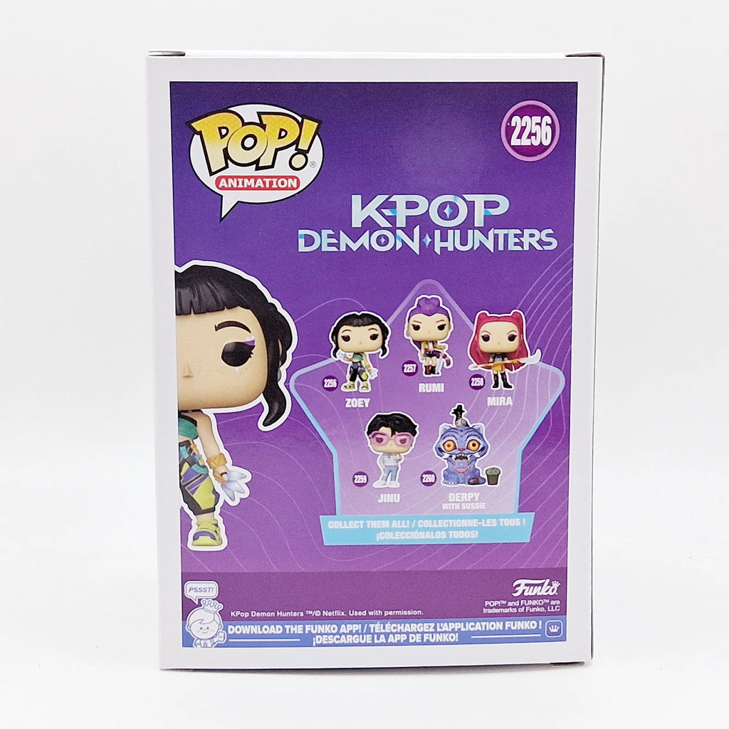 KPop Demon Hunters Zoey Figure Funko Pop! #2256 Official Authentic 4.1 inchs Limited Edition Figures KPop Fans Gift Model Toy