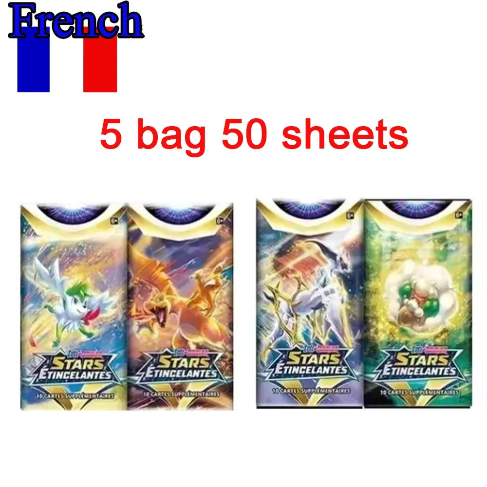 MEGA EVOLUTION 42pcs Pokemon Cards Battle Toys Lost Origin Pokemons Box with Pikachu Anime Bank Pokemon Game Cards  for Childre