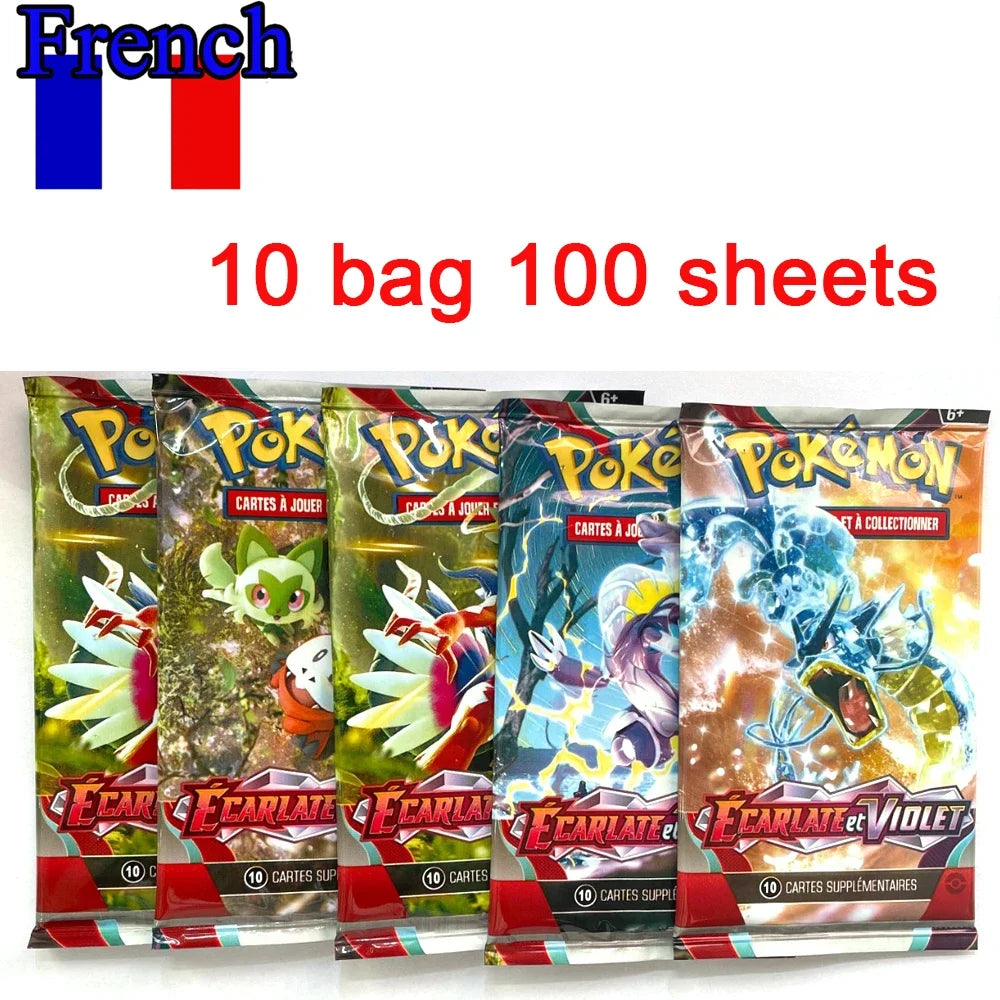 MEGA ENTWICKLUNG 42tlg. Pokémon Karten Kampfspielzeug Verlorene Herkunft Pokemons Box mit Pikachu Anime Bank Pokémon Sammelkarten für Kinder