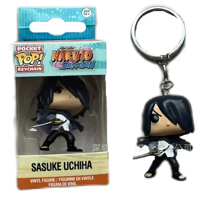 Funko POP NARUTOs Pain Kurama Sasuke Kakashi Minato Namikaze Itachi with Crows Sasuke Uchiha Pocket Keychain Model Toys Gifts