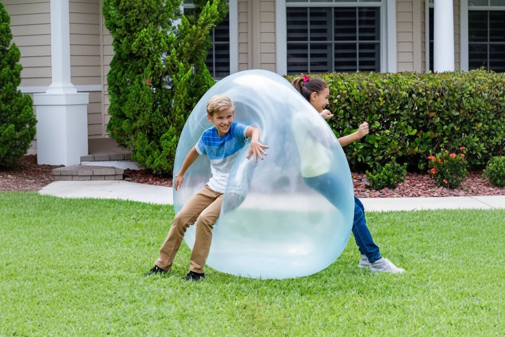 Kids Blow Up Balloon Toy Children Outdoor Soft Air Water Filled Bubble Ball Fun Party Game Summer Gift Inflatable Elastic Ball