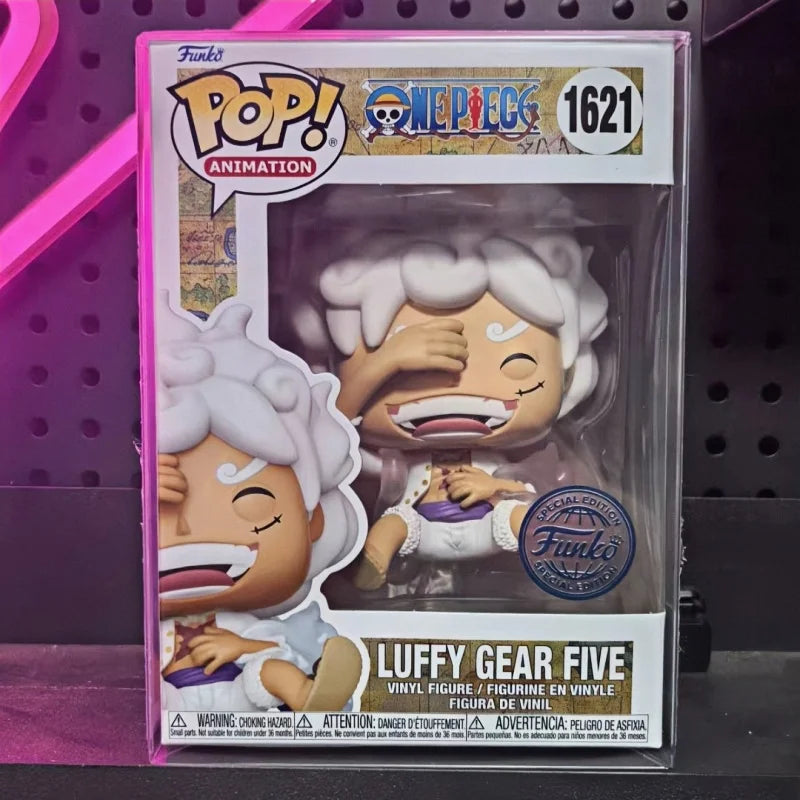 Funko Pop! Original One Piece Monkey D. Luffy Gear 5 #2177 Vinyl Figure Anime Collectible Model Toy Birthday Gift for Fans