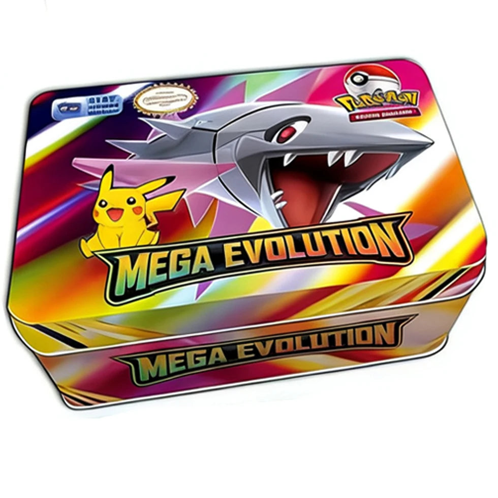 MEGA ENTWICKLUNG 42tlg. Pokémon Karten Kampfspielzeug Verlorene Herkunft Pokemons Box mit Pikachu Anime Bank Pokémon Sammelkarten für Kinder